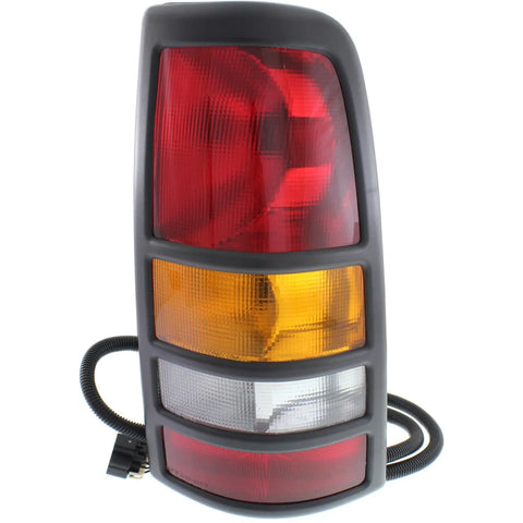Halogen Tail Light For 2001-03 Chevrolet Silverado 3500 Fleetside Right w/Bulbs