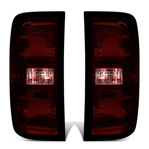 14-19 Chevy Silverado GMC Sierra Smoked Lens OE Style Tail Brake Lights Lamp