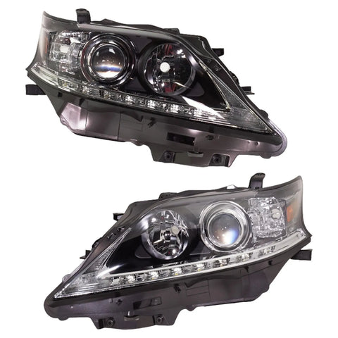 Headlight Set For 2015 Lexus RX450h Driver and Passenger Side CAPA HID/Xenon