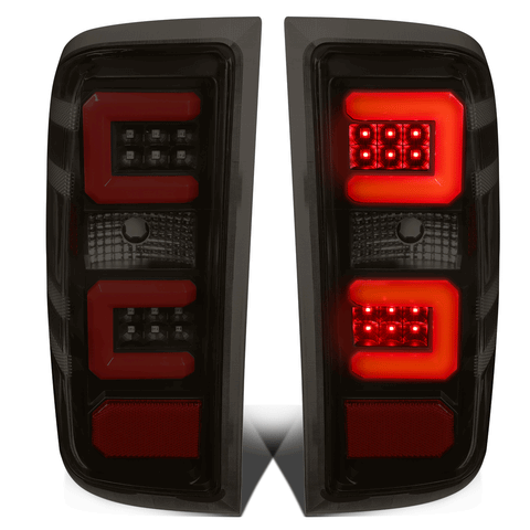 2014-2019 Silverado Sierra 1500 Red LED C-Tube Tail Brake Light Lamps Tinted