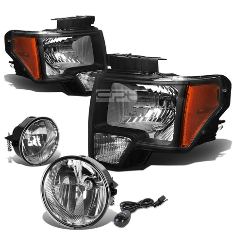 BLACK HEADLIGHT+AMBE