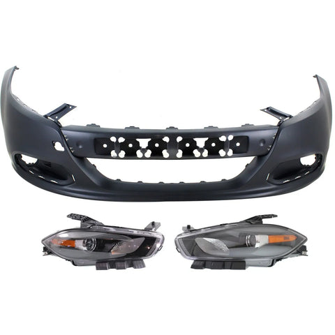 Bumper Cover Kit For 2013-2015 Dodge Dart Front