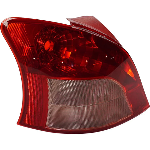 Halogen Tail Light For 2007-2008 Toyota Yaris Hatchback Left Clear & Red Lens