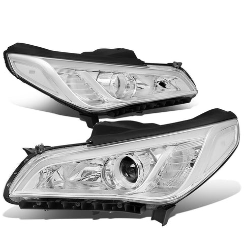 2015-2017 Sonata Chrome Housing Clear Corner Projector Headlight Headlamps