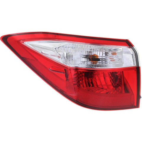 Halogen Tail Light For 2014-2016 Toyota Corolla Left Clear/Red w/ Bulbs CAPA