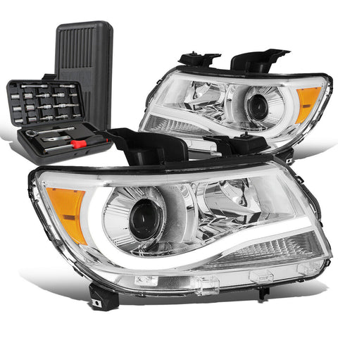 2015-2020 Colorado LED DRL Bar Projector Headlights+Too
