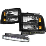 BLACK HOUSING CLEAR HEAD+DRL+BUMPE