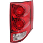 Tail Light for 2011-2015 Dodge Grand Caravan Passenger Side Red & Clear Lens