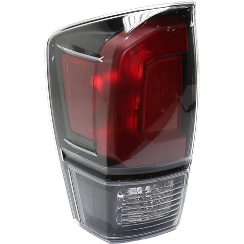 Halogen Tail Light For 2017 Toyota Tacoma Left Clear/Red w/ Blk Interior/Bulbs