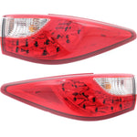 Tail Light Set For 2013 Infiniti JX35 14-15 QX60 Left Right Clear/Red Halogen