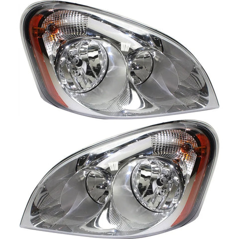 Halogen Headlight Lamp Pair Driver & Passenger Set for Freightliner Cascadia New