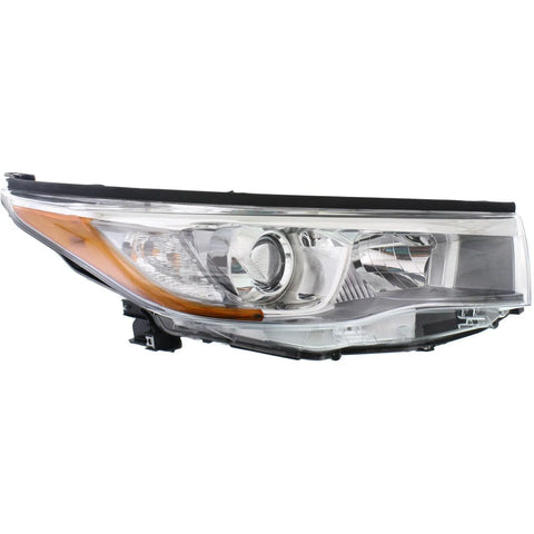 Headlight For 2014 2015 2016 Toyota Highlander Right With Smoked Chrome Accent