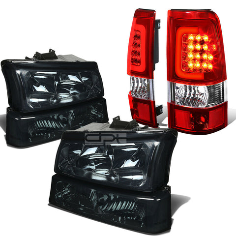 03-07 SILVERADO SMOKED HEADLIGHT+CLEA