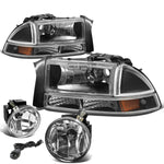 BLACK HEADLIGHT+AMBE