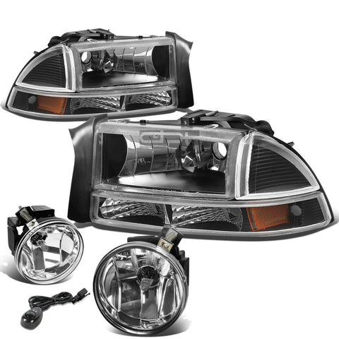 BLACK HEADLIGHT+AMBE
