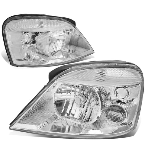 2004-2007 Freestar Monterey Chrome Housing Clear Corner Headlight Headlamps