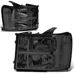 07-14 GMC Sierra 1500 2500 3500 Factory Style Headlight Lamps Smoked/Clear