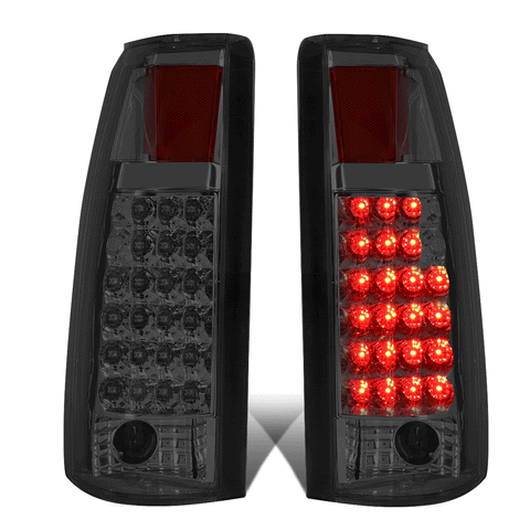 1992-1999 Chevy C/K Pickup Suburban LED Tail Light Brake Reverse Lamp Smoked