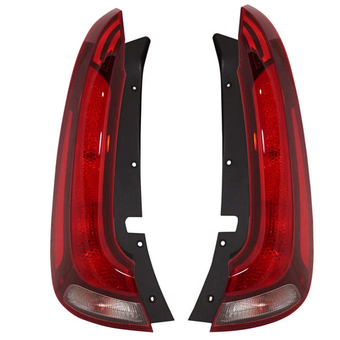 Tail Light Set For 2020-2021 Kia Soul Left and Right Outer Clear/Red Halogen