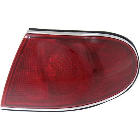 Tail Light Lens and Housing For 01-05 Buick LeSabre Passenger Side Outer Red