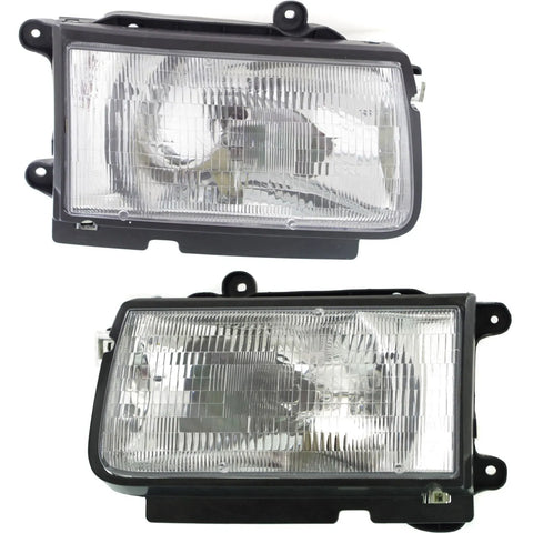 Headlights Headlamps Pair Set for 98-99 Isuzu Honda Amigo Rodeo Passport