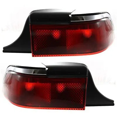 Set of 2 Tail Light For 95-97 Mercury Grand Marquis GS LH & RH Red Lens