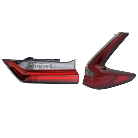 Tail Light Set For 2020-2022 Honda CR-V CR-V Right Inner and Outer Clear/Red LED