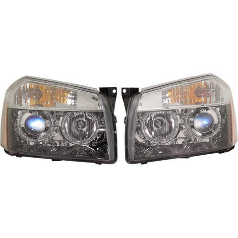 Headlight For 2005-2007 Dodge Magnum Driver or Passenger Side Halogen Black