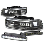 BLACK HOUSING CLEAR LENS HEADLIGHT/LAMP