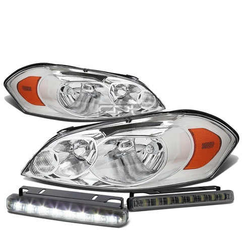 CHROME HOUSING CLEAR HEADLIGHT+AMBE