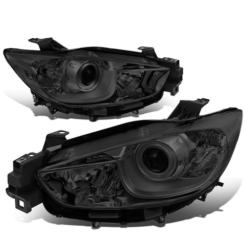 2013-2016 Mazda CX5 CX-5 Pair OE Style Projector Headlight Headlamps Smoked