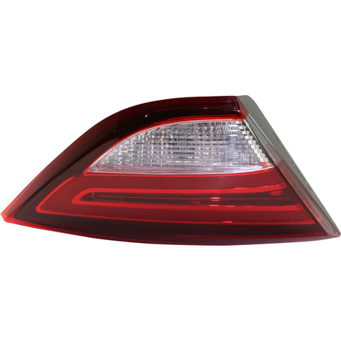 Halogen Tail Light For 2015-2017 Chrysler 200 Left Inner Clear/Red Lens w/ Bulbs