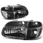 1995-2001 d Explorer Pair Black Housing Clear Corner Headlight/Lamp Set