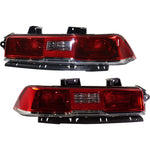 Tail Light Set For 2014-2015 Chevrolet Camaro Left Right Clear/Red Halogen CAPA