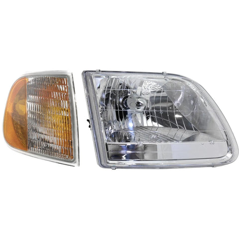 Headlight Kit For 2001-2003 Ford F-150 Right 2pc