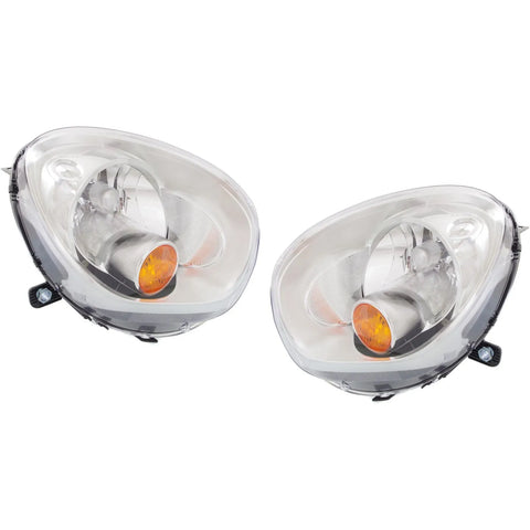 Halogen Headlight Set For 2011-2016 Mini Cooper Countryman w/Yellow Signal CAPA