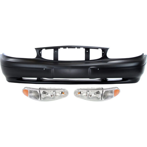 Bumper Cover Kit For 1997-2003 Buick Century Front with Headlight