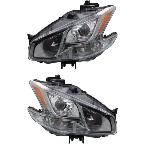 Halogen Headlight Assembly Left and Right Side For 2009-2014 Nissan Maxima