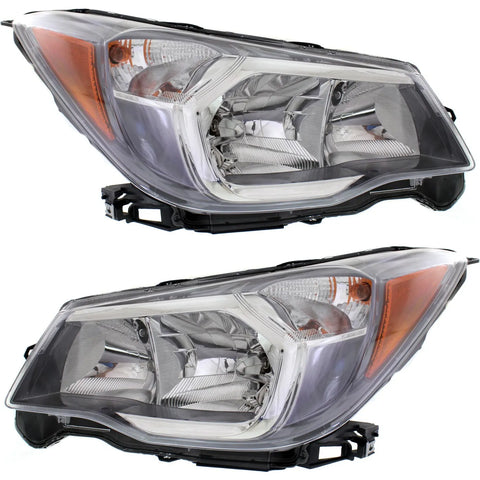 Headlight Set For 2014-2016 Subaru Forester 2.0XT Models Left and Right 2Pc