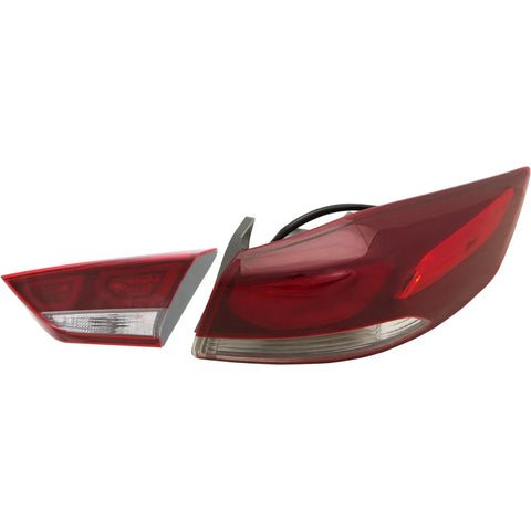 Tail Lights For 2017-2018 Hyundai Elantra RH Side Inner Outer Assy Halogen/LED