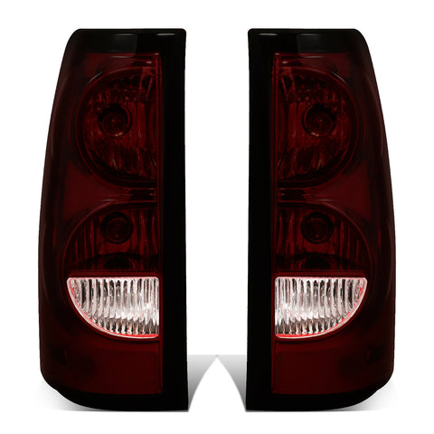 03-07 Chevy Silverado Fleetside Pickup Smoked Rear Brake Tail Lights Lamps