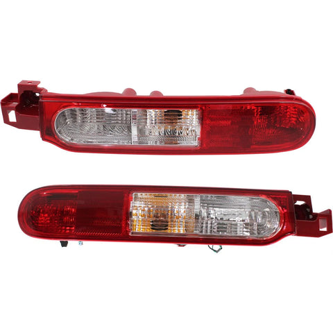 Tail Light Set For 2009-2011 Nissan Cube Left and Right Clear/Red Halogen CAPA