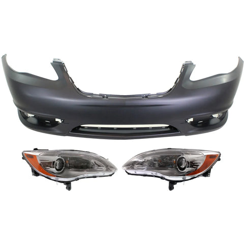 Auto Body Repair For 2011-2014 Chrysler 200 Front Primed Bumper Cover