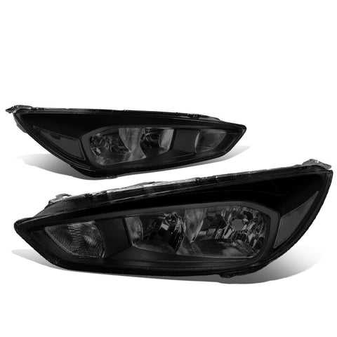 2015-2018 d Focus Gen3 Pair Smoked Tint Clear Side Headlight/Lamp Set