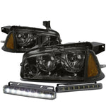 SMOKED HOUSING CLEAR HEADLIGHT+AMBE