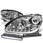 CHROME LED PROJECTOR HEADLIGHT+BUMP