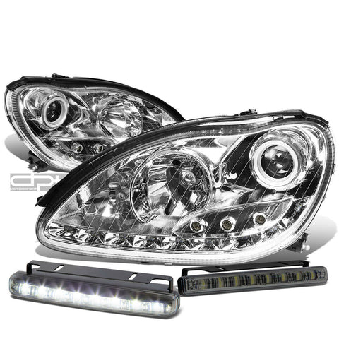 CHROME LED PROJECTOR HEADLIGHT+BUMP