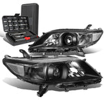 2011-2020 Toyota Sienna Black Clear Side Projector Headlight Lamp+Tool Box