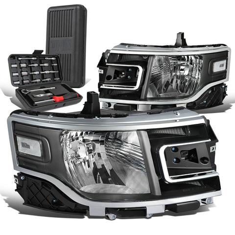 2013-2019 d Flex OE Style Black Housing Clear Corner Headlight+Tool Box