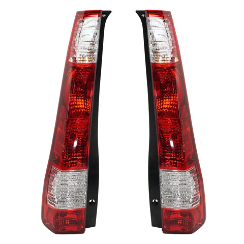 Tail Light Set For 2005-2006 Honda CR-V Left and Right Clear/Red Halogen CAPA